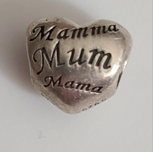 Pandora authentic Mom mother charm moms of the world languages heart sterling - Picture 3 of 9